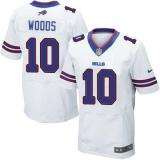 Nike Bills -10 Robert Woods White Men's Stitched NFL New Elite Jersey Jersey