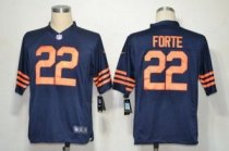 Nike Bears -22 Matt Forte Navy Blue 1940s Throwback Stitched NFL Game Jersey