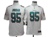 2013 NFL NEW Miami Dolphins -95 Dion Jordan White Jerseys(Game)