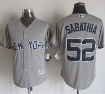 New York Yankees -52 C C  Sabathia Grey New Cool Base Stitched MLB Jersey