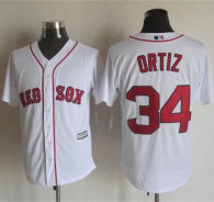 Boston Red Sox #34 David Ortiz White New Cool Base Stitched MLB Jersey