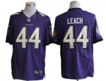 Nike Ravens -44 Vonta Leach Purple Team Color Stitched NFL Limited Jersey