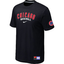 Chicago Cubs Black Nike Short Sleeve Practice T-Shirt