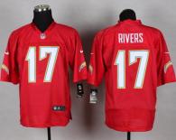 Nike San Diego Chargers #17 Philip Rivers Red Men’s Stitched NFL Elite QB Practice Jersey