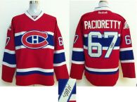 Montreal Canadiens -67 Max Pacioretty Red Autographed Stitched NHL Jersey