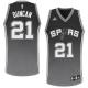 San Antonio Spurs -21 Tim Duncan Black Resonate Fashion Swingman Stitched NBA Jersey