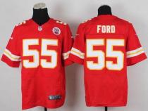 Nike Kansas City Chiefs #55 Dee Ford Red Team Color Men's Stitched NFL Elite Jersey