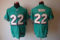 Nike Dolphins -22 Reggie Bush Aqua Green Team Color Stitched NFL Elite Jersey