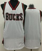 Milwaukee Bucks Blank White Revolution 30 Stitched NBA Jersey