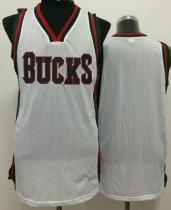 Milwaukee Bucks Blank White Revolution 30 Stitched NBA Jersey
