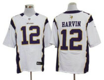 Nike Vikings -12 Percy Harvin White Stitched NFL Elite Jersey