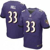 Nike Baltimore Ravens -33 Will Hill Purple Team Color Stitched NFL New Elite Jersey