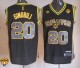 San Antonio Spurs -20 Manu Ginobili Black Electricity Fashion Finals Patch Stitched NBA Jersey