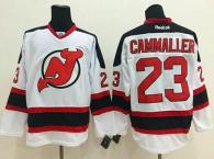 New Jersey Devils -23 Mike Cammalleri White Stitched NHL Jersey