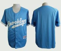 Los Angeles Dodgers Blank Light Blue Cooperstown Stitched MLB Jersey