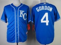 Kansas City Royals -4 Alex Gordon Blue Alternate 2 Cool Base Stitched MLB Jersey