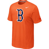 MLB Boston Red Sox Heathered Nike Orange Blended T-Shirt