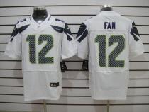 Nike Seattle Seahawks #12 Fan White Men‘s Stitched NFL Elite Jersey