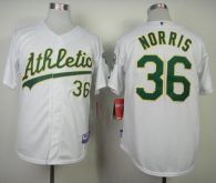 Oakland Athletics #36 Derek Norris White Cool Base Stitched MLB Jersey
