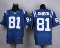 Nike Indianapolis Colts #81 Andre Johnson Royal Blue Team Color Men's Stitched NFL Elite Jersey