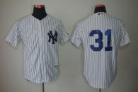 New York Yankees -31 Ichiro Suzuki White Stitched MLB Jersey