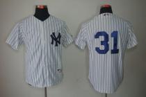 New York Yankees -31 Ichiro Suzuki White Stitched MLB Jersey