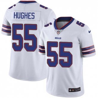 Nike Bills -55 Jerry Hughes White Stitched NFL Vapor Untouchable Limited Jersey