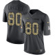 Seattle Seahawks -80 Steve Largent Nike Anthracite 2016 Salute to Service Jersey
