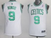 Boston Celtics #9 Rajon Rondo White Stitched Youth NBA Jersey