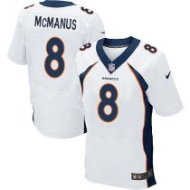 Nike Denver Broncos #8 Brandon McManus White Men's Stitched NFL New Elite Jersey
