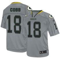 Nike Green Bay Packers #18 Randall Cobb Lights Out Grey Men's Stitched NFL Elite Jersey