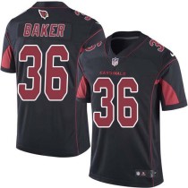 Nike Cardinals -36 Budda Baker Black Stitched NFL Limited Rush Jersey