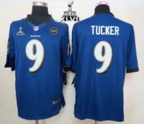 Nike Ravens -9 Justin Tucker Purple Team Color Super Bowl XLVII Stitched NFL Limited Jersey