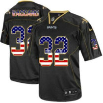 Nike New Orleans Saints -32 Kenny Vaccaro Black NFL Elite USA Flag Fashion Jersey
