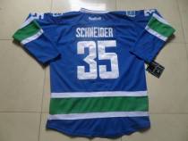 Vancouver Canucks -35 Cory Schneider Blue Home Stitched NHL Jersey