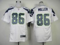 Nike Seattle Seahawks #86 Zach Miller White Men‘s Stitched NFL Elite Jersey