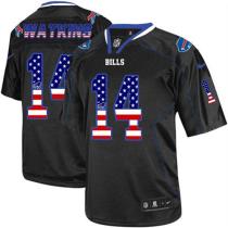 Nike Bills -14 Sammy Watkins Black Men's Stitched NFL Elite USA Flag Fashion Jersey