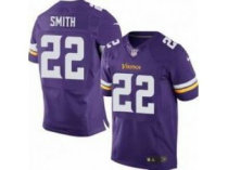 2013 NFL NEW Minnesota Vikings 22 smith Purple Jerseys(Elite)