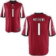 2014 NFL Draft Atlanta Falcons 1 Jake Matthews Red Game Jersey