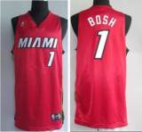 Miami Heat -1 Chris Bosh Stitched Red NBA Jersey