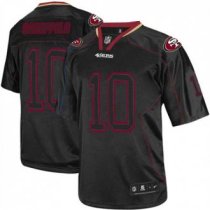 Nike 49ers -10 Jimmy Garoppolo Lights Out Black Stitched NFL Elite Jersey
