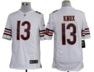 Nike Bears -13 Johnny Knox White Stitched NFL Limited Jersey