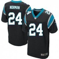 Nike Carolina Panthers -24 Josh Norman Black Team Color Stitched NFL Elite Jersey