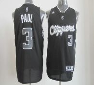 Los Angeles Clippers -3 Chris Paul Black Shadow Stitched NBA Jersey