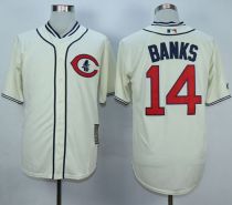 Chicago Cubs -14 Ernie Banks Cream 1929 Turn Back The Clock Stitched MLB Jersey