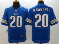 Nike Detroit Lions #20 Barry Sanders Blue Team Color Men's Stitched NFL Elite Jersey