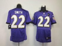 Nike Ravens -22 Jimmy Smith Purple Team Color With Art Patch Stitched NFL Elite Jersey