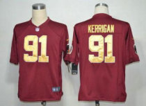 Nike Redskins -91 Ryan Kerrigan Burgundy Red Gold No Alternate Stitched NFL Game Jersey