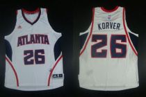 Revolution 30 Atlanta Hawks -26 Kyle Korver White Stitched NBA Jersey