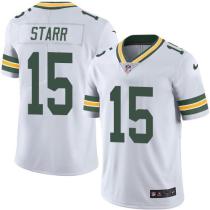 Nike Packers -15 Bart Starr White Stitched NFL Vapor Untouchable Limited Jersey